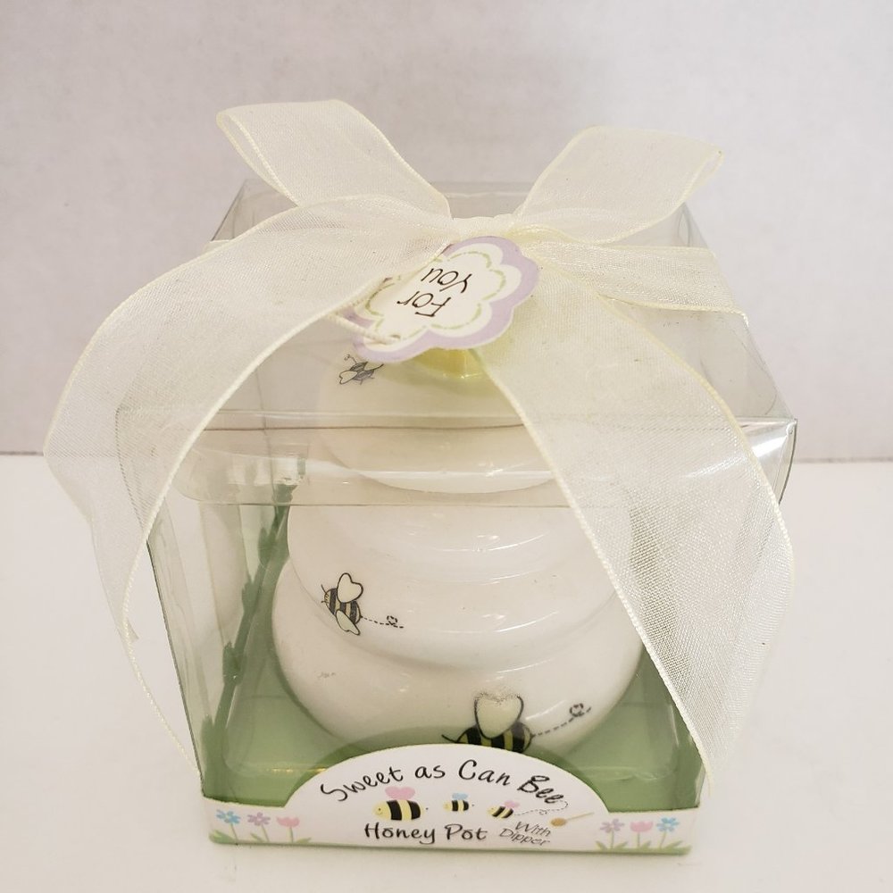 Kate Aspen Sweet as Can Bee Honey Pot with Dipper